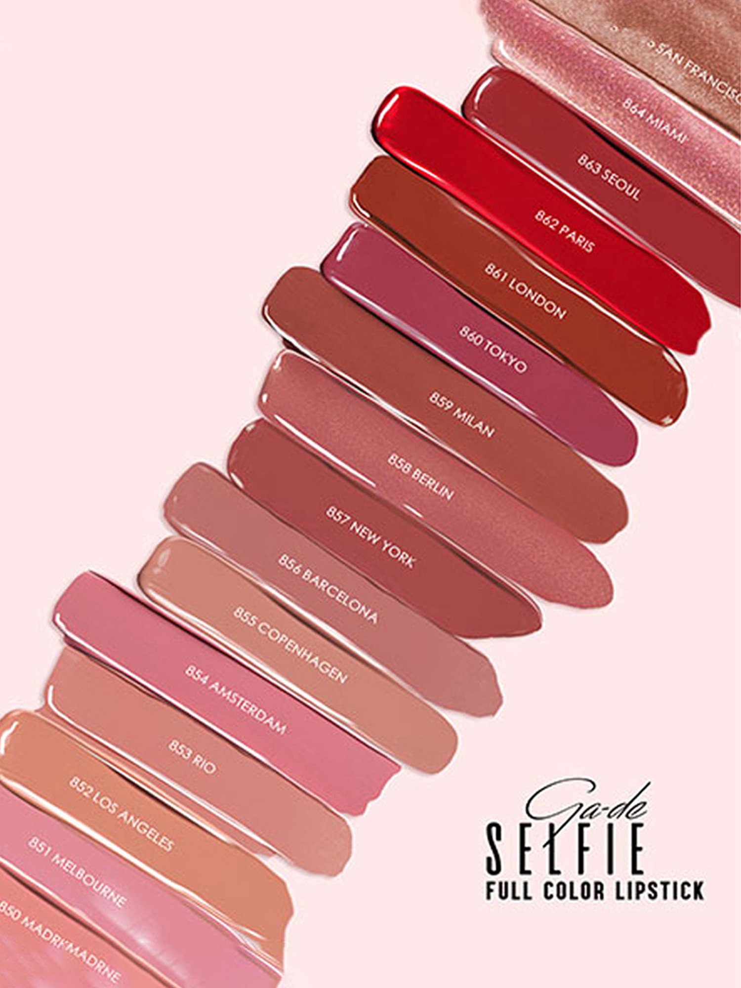 GA-DE Selfie Full Cover Lipstick 867 Tel Aviv - 4.2 gm