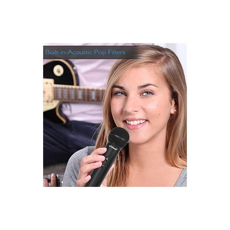 3-Piece Professional Dynamic Microphone Kit - Cardioid Unidirectional Vocal Handheld Microphone with Hard Carry Case & Mic Holder/Clip -  PDMICKT80