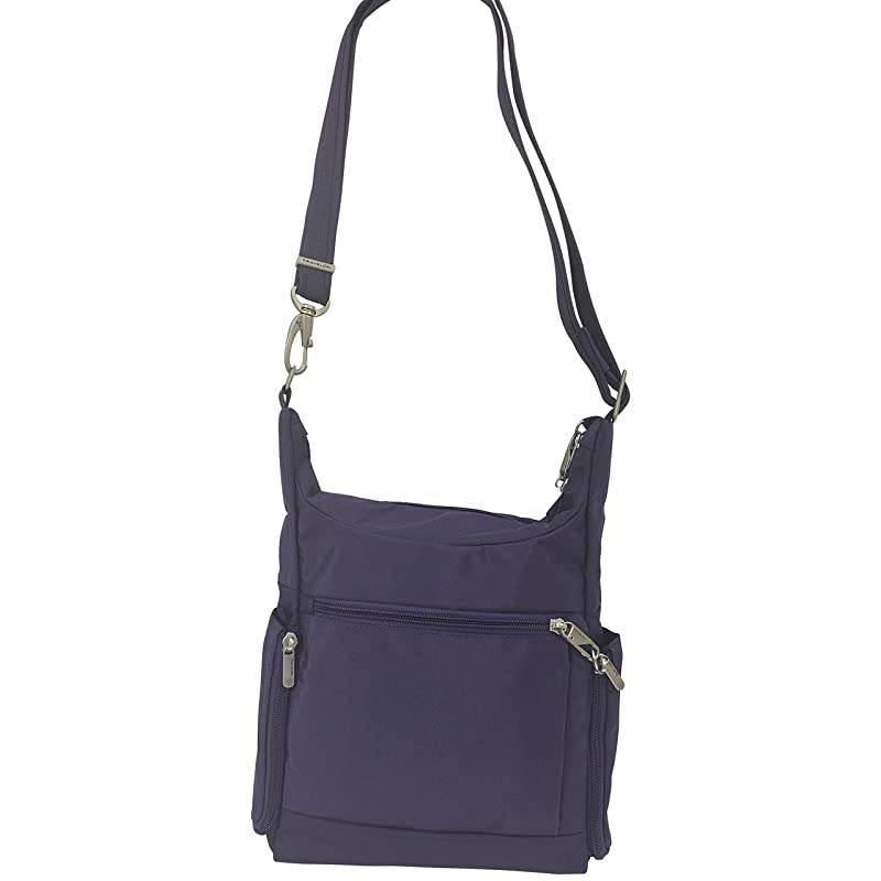 Anti-Theft Classic Messenger Bag (A B/W SMALL FLOWER PRINT)