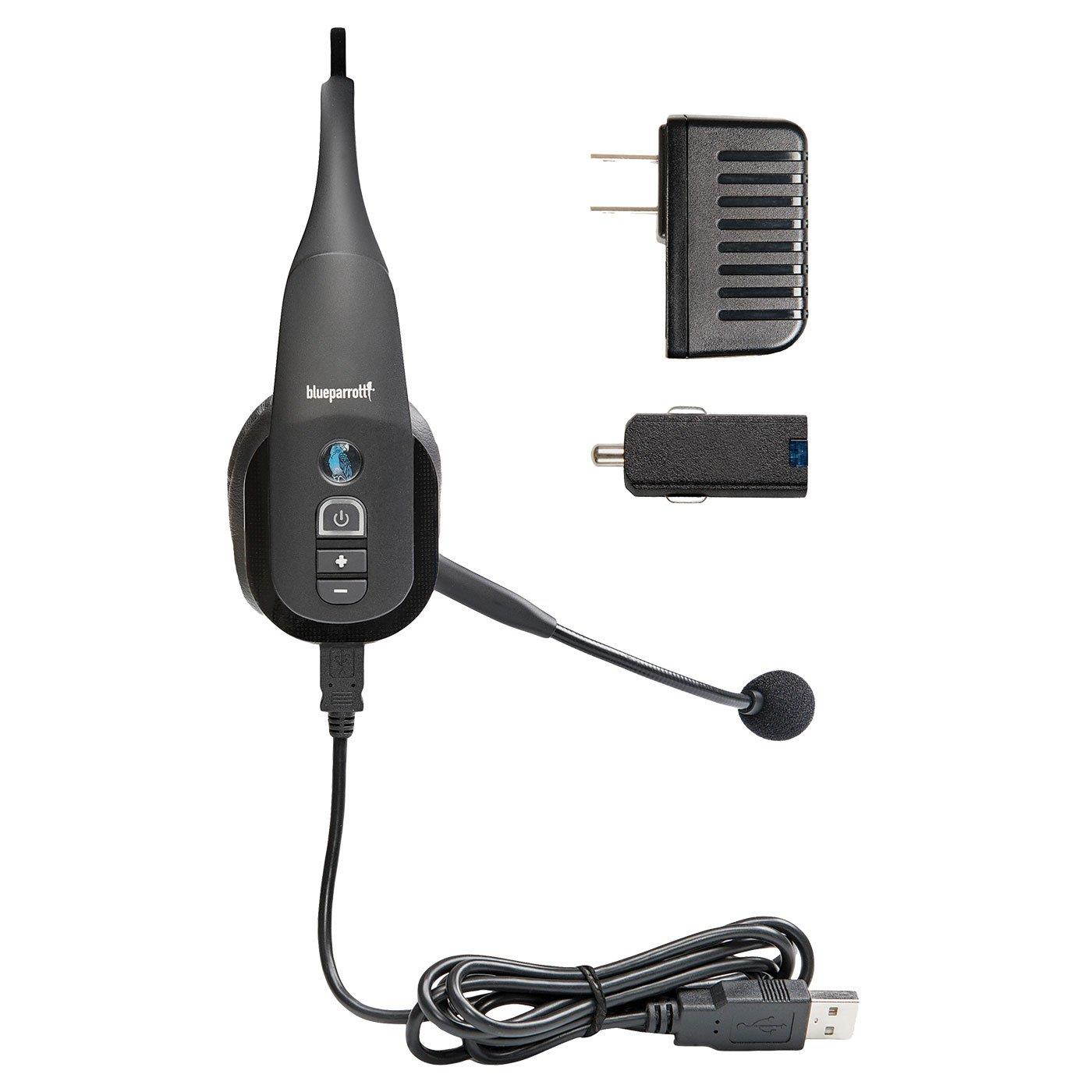 BlueParrott B350-Xt Headset And Charger With Car And Wall Charging Cords