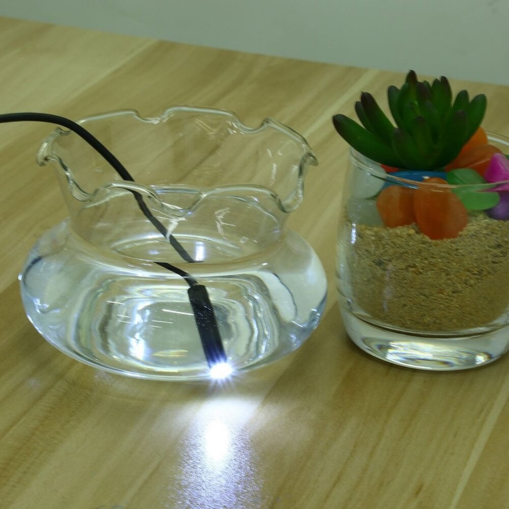 Lejiahong 1 M 7mm Lens USB Cable Mini Rigid Inspection Camera Snake Tube Waterproof Endoscope Borescope with 6 LED for Android Phone