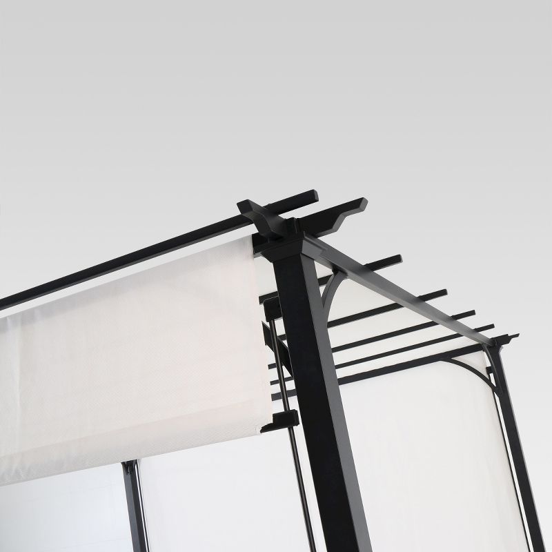 10' x 10' Adjustable Shade Pergola - Black/Gray - Threshold™