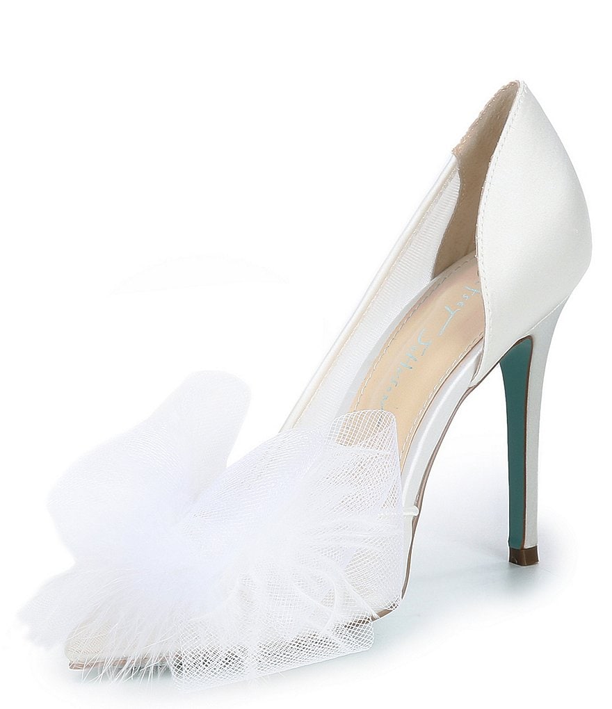 Blue by Betsey Johnson Susan2 Mesh Bow Pumps