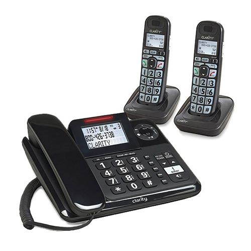 Clarity E814 Moderate Hearing Loss Cordless Phone with E814HS Expandable Handset