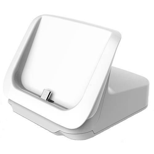 RND Dock for Samsung Galaxy S6 and S6 Edge with USB port (compatible with or without a slim-fit case) (white)