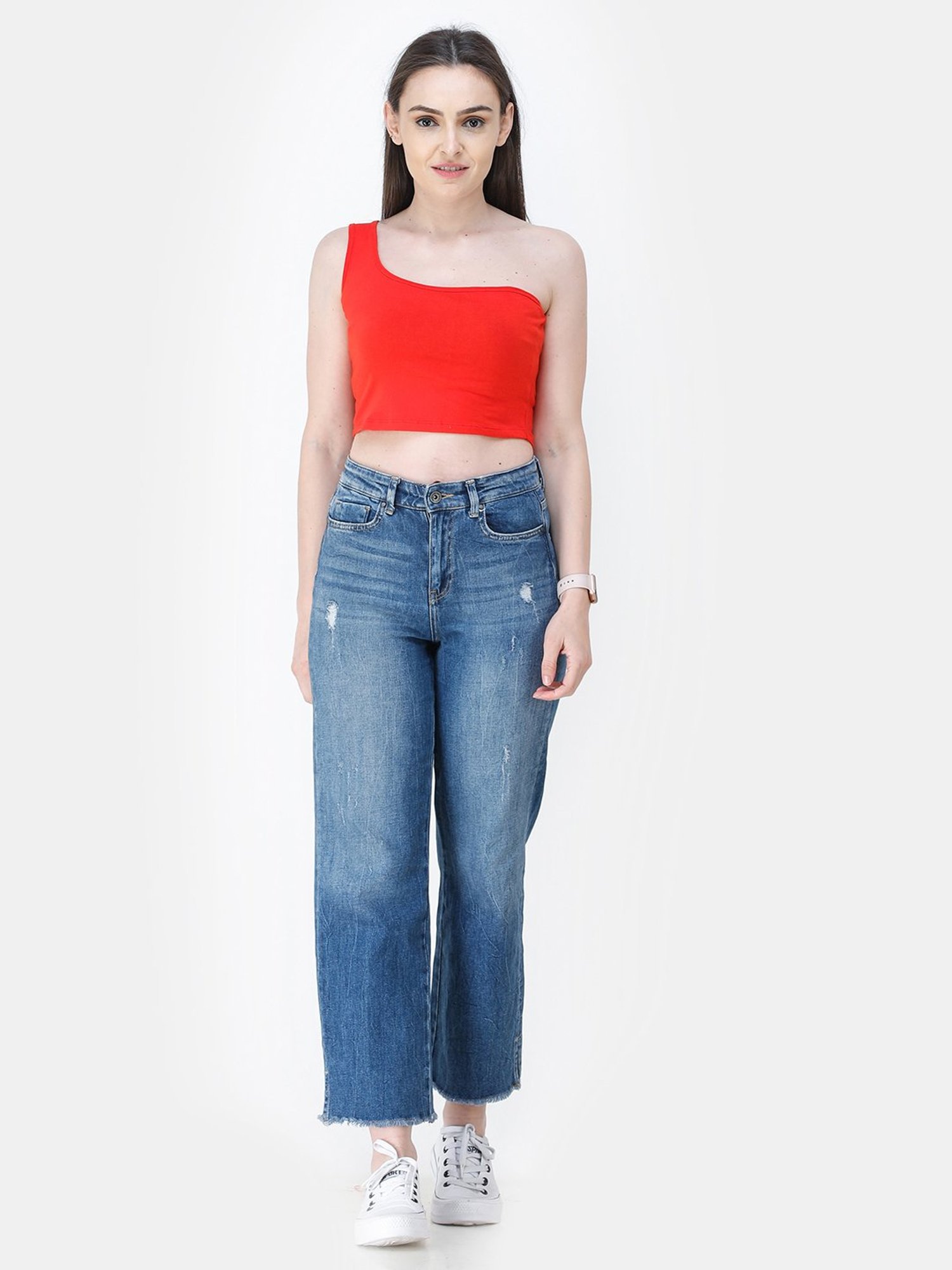 Cation Red Crop Top