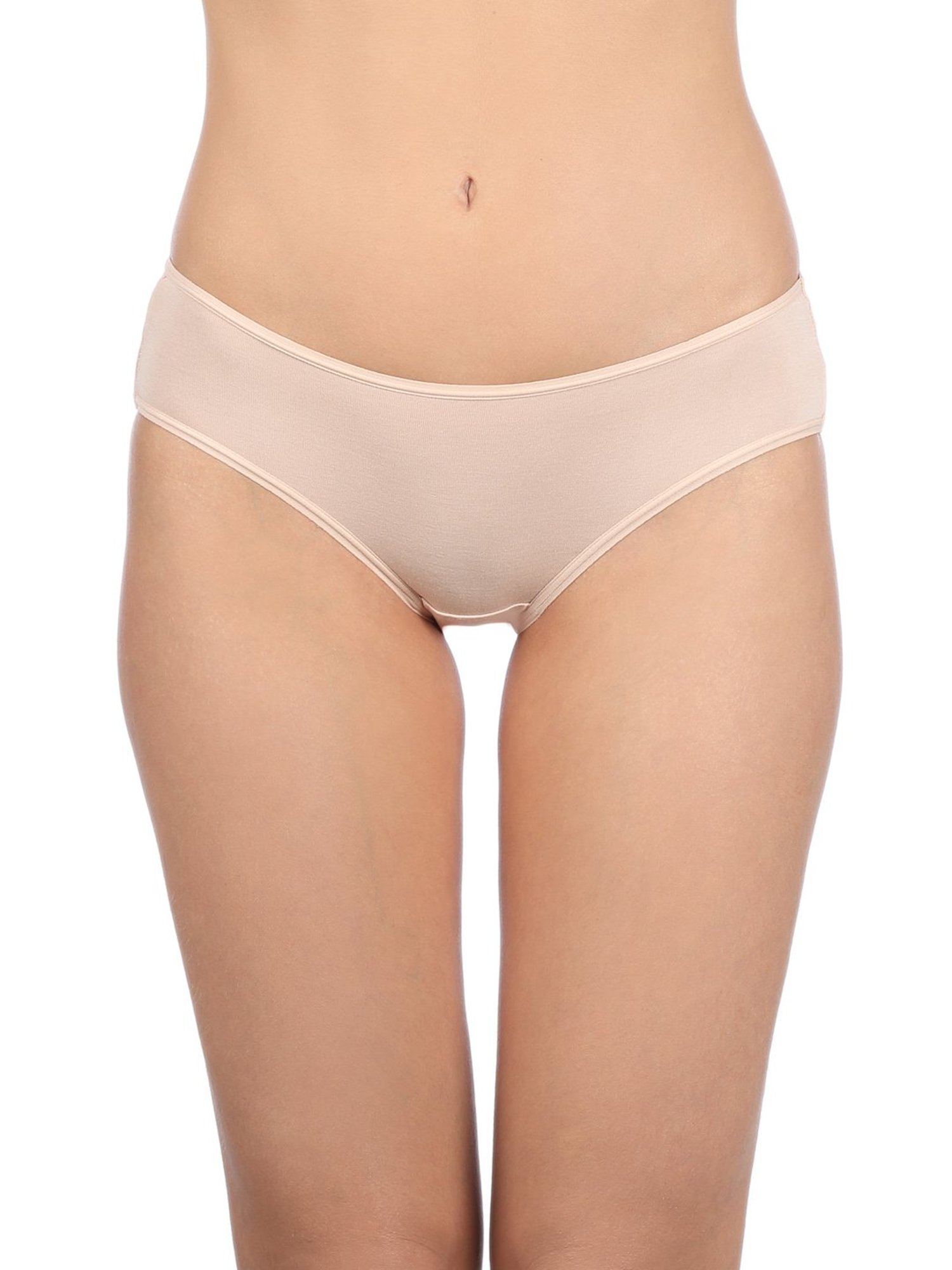 Triumph Beige & Black Cotton Briefs - Pack Of 3