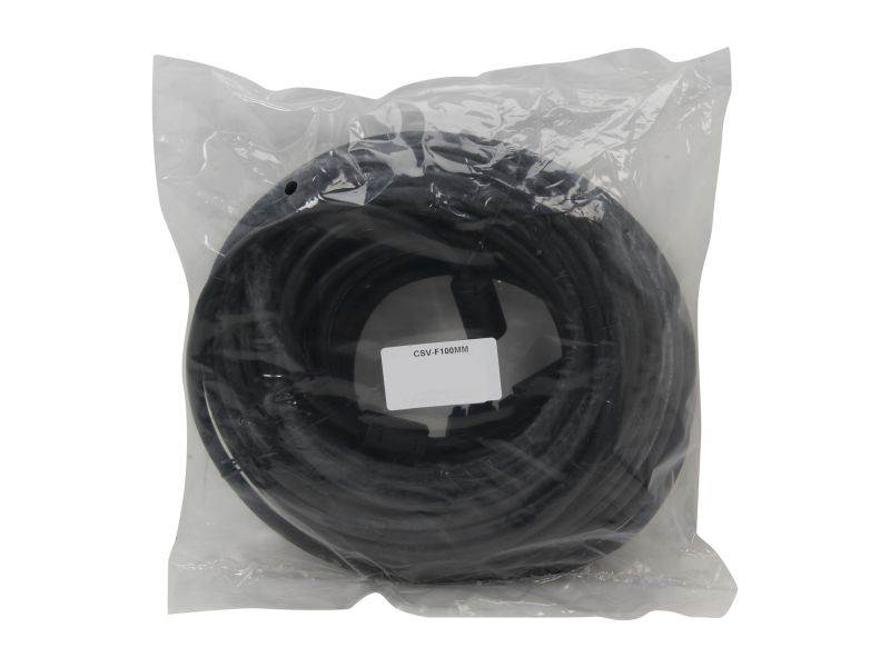AMC CSV-F100MM 100 ft. Black VGA Male to Male Monitor Cable w/ Dual Ferrites