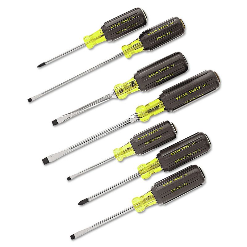 Klein Tools 85076 7 Piece Cushion-Grip Screwdriver Set