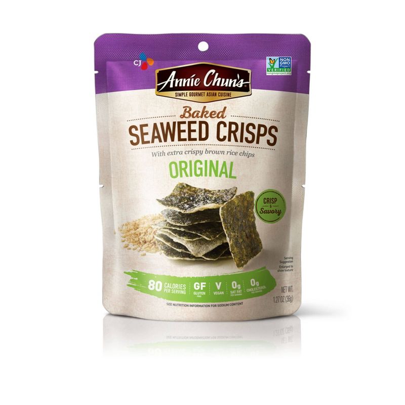 Annie Chun's Roasted Seaweed Snacks Seaweed Crisps Original 1.27oz