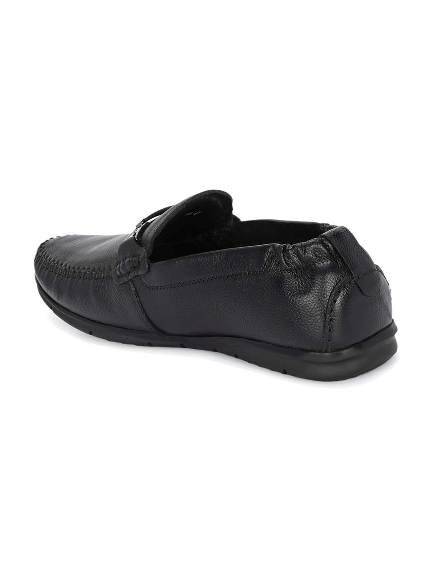 Hitz Men's Black Casual Loafers