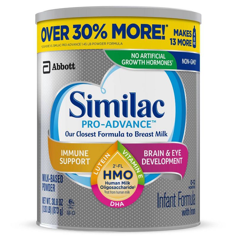 Similac 4pk Pro-Advance Milk-Based Powder - 123.2oz