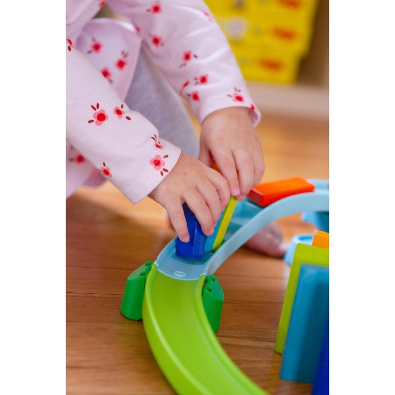 HABA Kulllerbu Kringel Domino Playset - 33 Piece Ball Track Starter Set