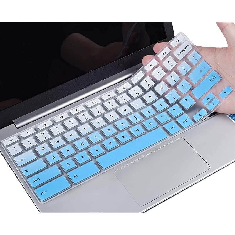 Cover Compatible with Dell 11.6" Chromebook 3100/ Dell Chromebook 11 C3181 3100 3120 3180 3181 3189 5190 P22T 11.6 inch/Dell Chromebook 13 3380 13.3", Dell Chromebook Skin, Ombre Blue