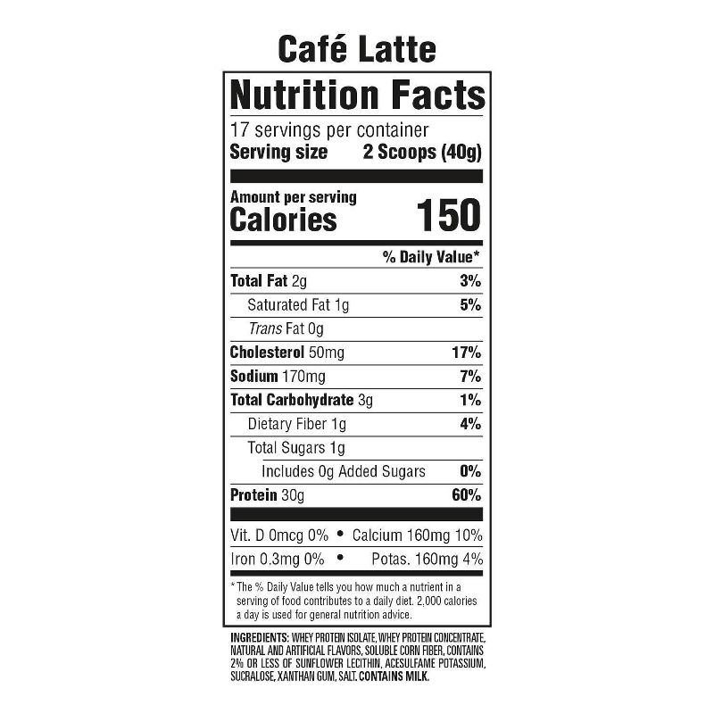 Premier Protein Powder - Cafe Latte - 23.9oz