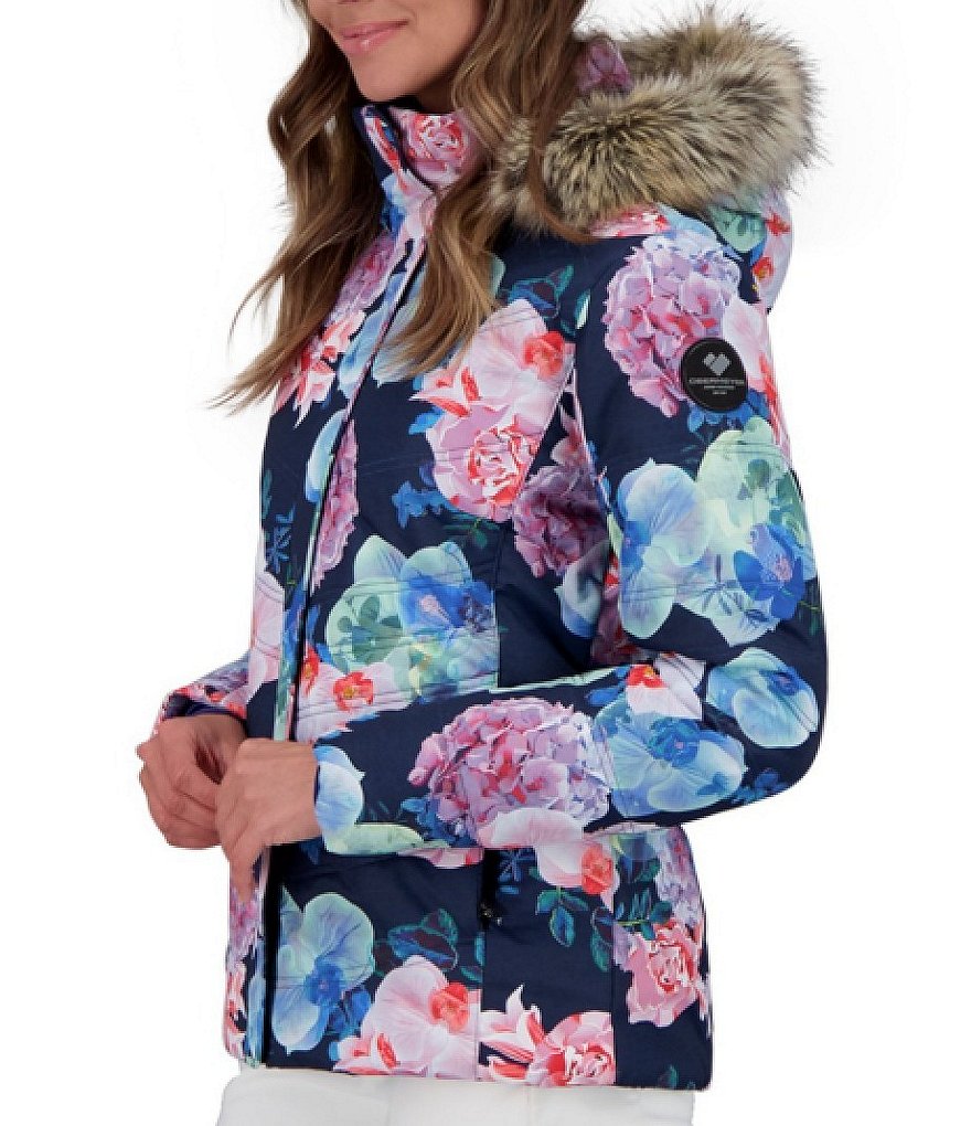 Obermeyer Tuscany II HydroBlock&reg; Elite Faux Fur Fleece Lined Stand Collar Hooded Jacket