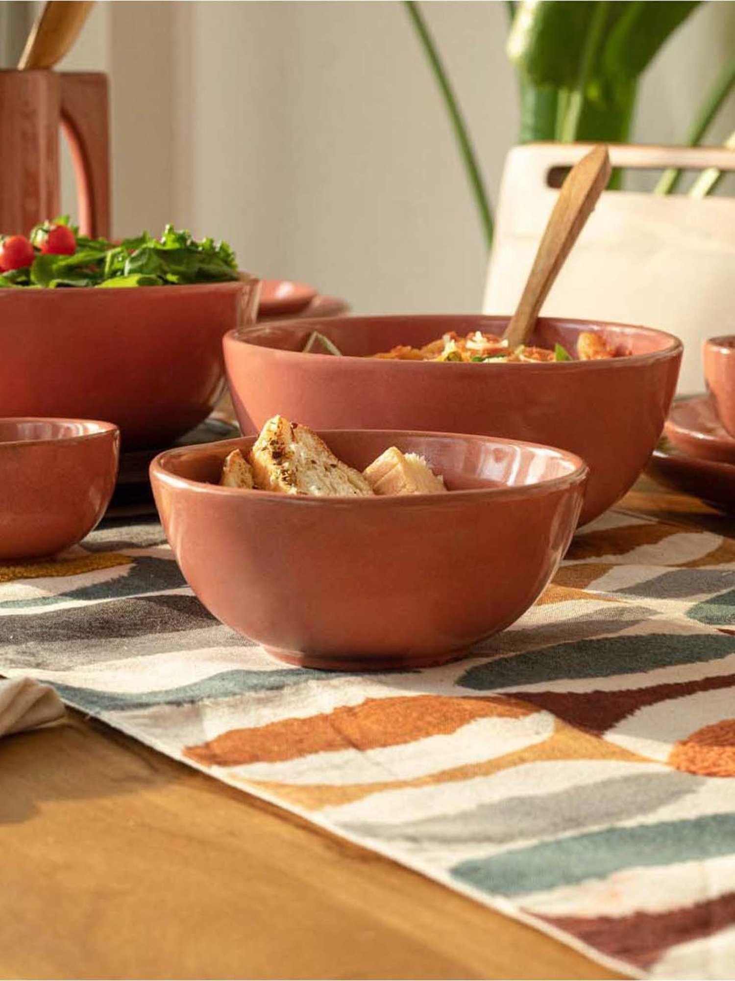 Ellementry Rustic Reef Rust Ceramic Soup Bowl (0.5 L)