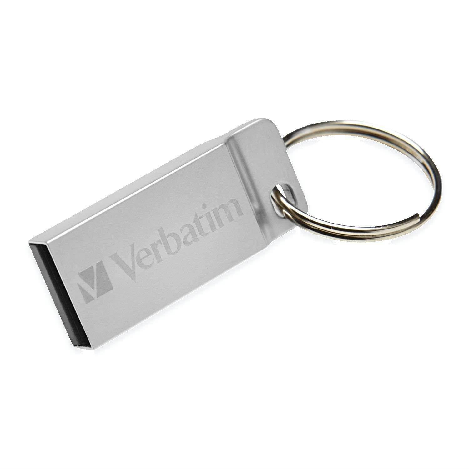 Verbatim 64GB Metal Executive  USB Flash Drive - Silver