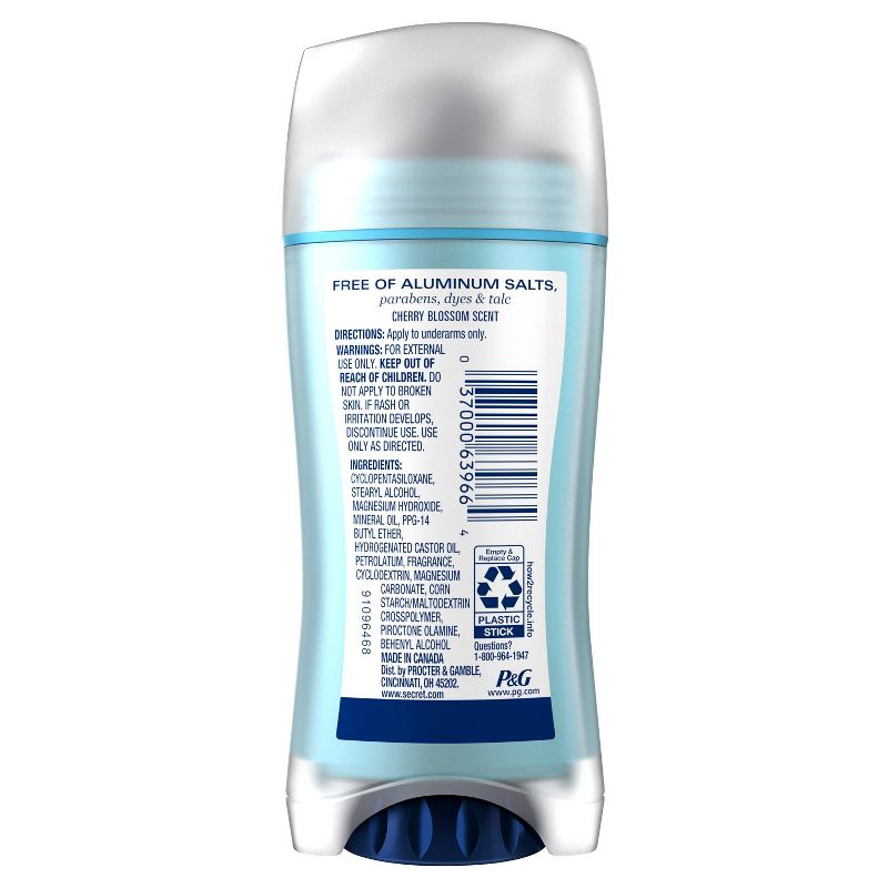 Secret Aluminum Free Deodorant Cherry Blossom - 2.4oz