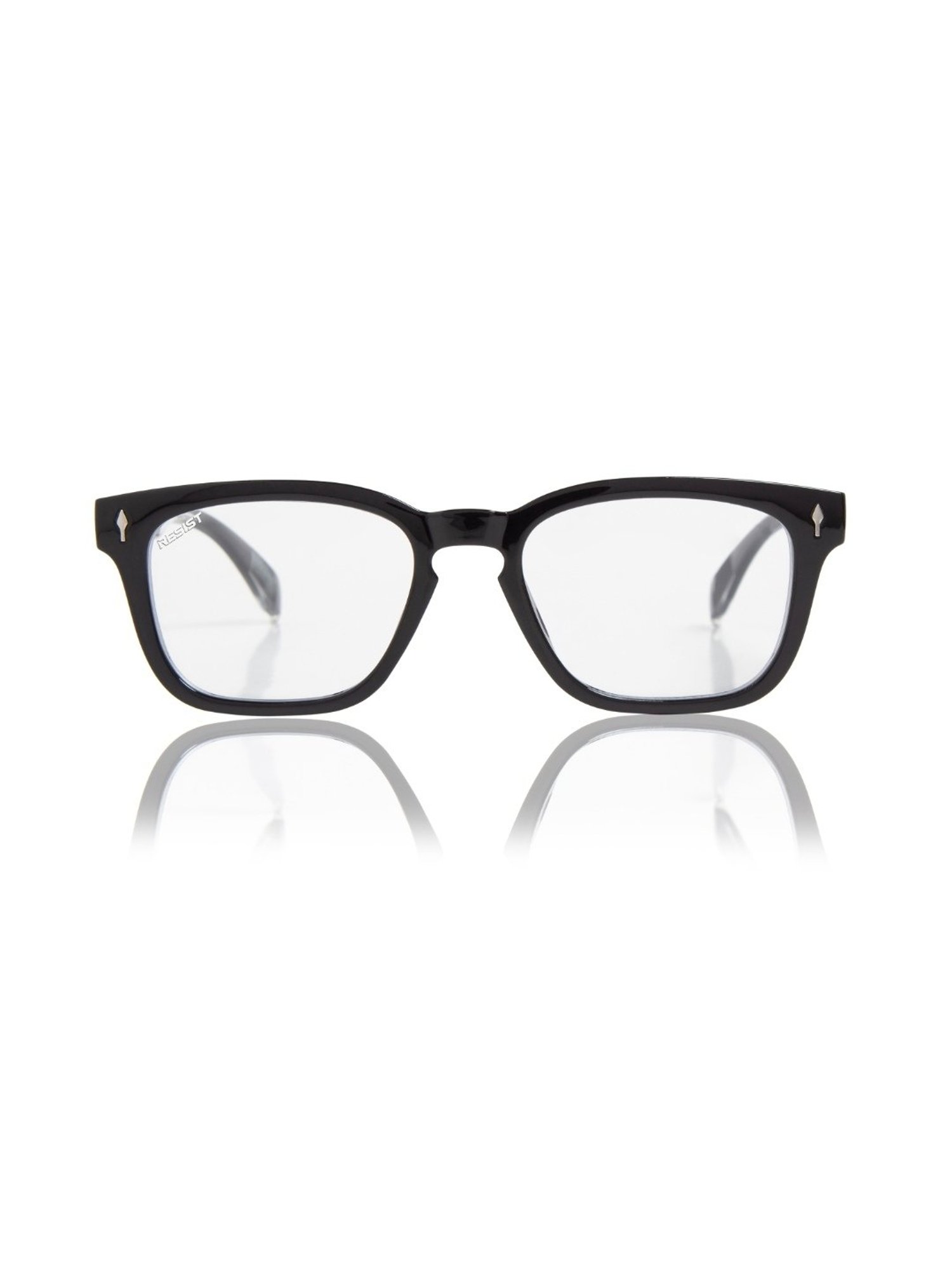 Resist Eyewear Clear Wayfarer UV Protected Unisex Sunglasses