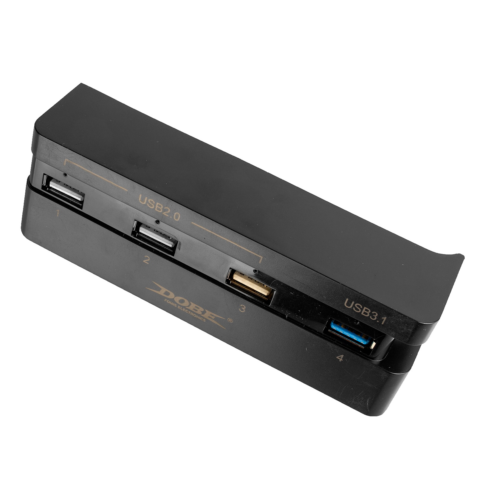 USB 3.0 2.0 4 Port Hub Adapter Expander Dock Compact for PS4 Slim Game Console