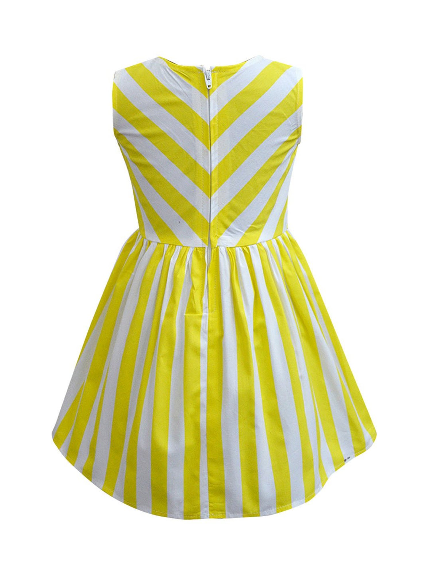 A.T.U.N. Yellow & White Striped Dress