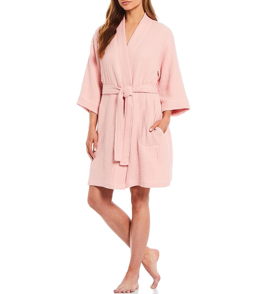Cabernet Spa Essentials by Sleep Sense#double; & #double;Organic Turkish Cotton Gauze Robe#double;