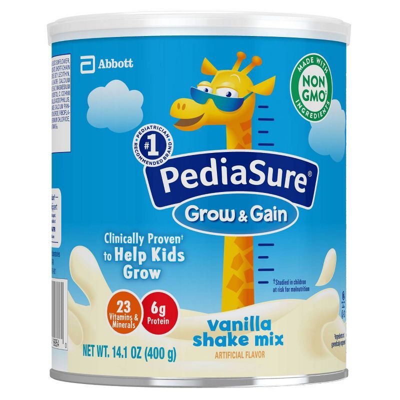 PediaSure Grow & Gain 3pk Non-GMO Vanilla Shake Mix Powder - 42.3oz
