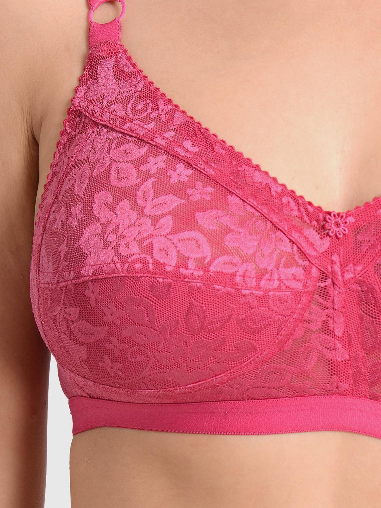 Mod & Shy Multi Lace Print Bra Set