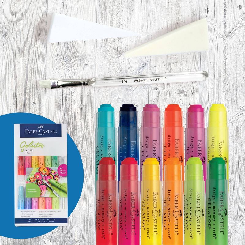Faber-Castell 15pc Gelatos Brights