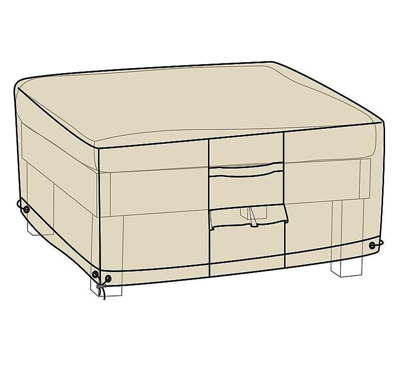 Burbank 4 Pc Outdoor Set Cover - Gray - Safavieh