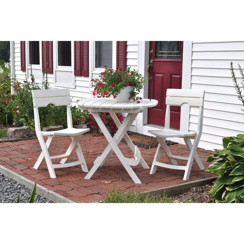 Quik Fold Chair - White - Adams