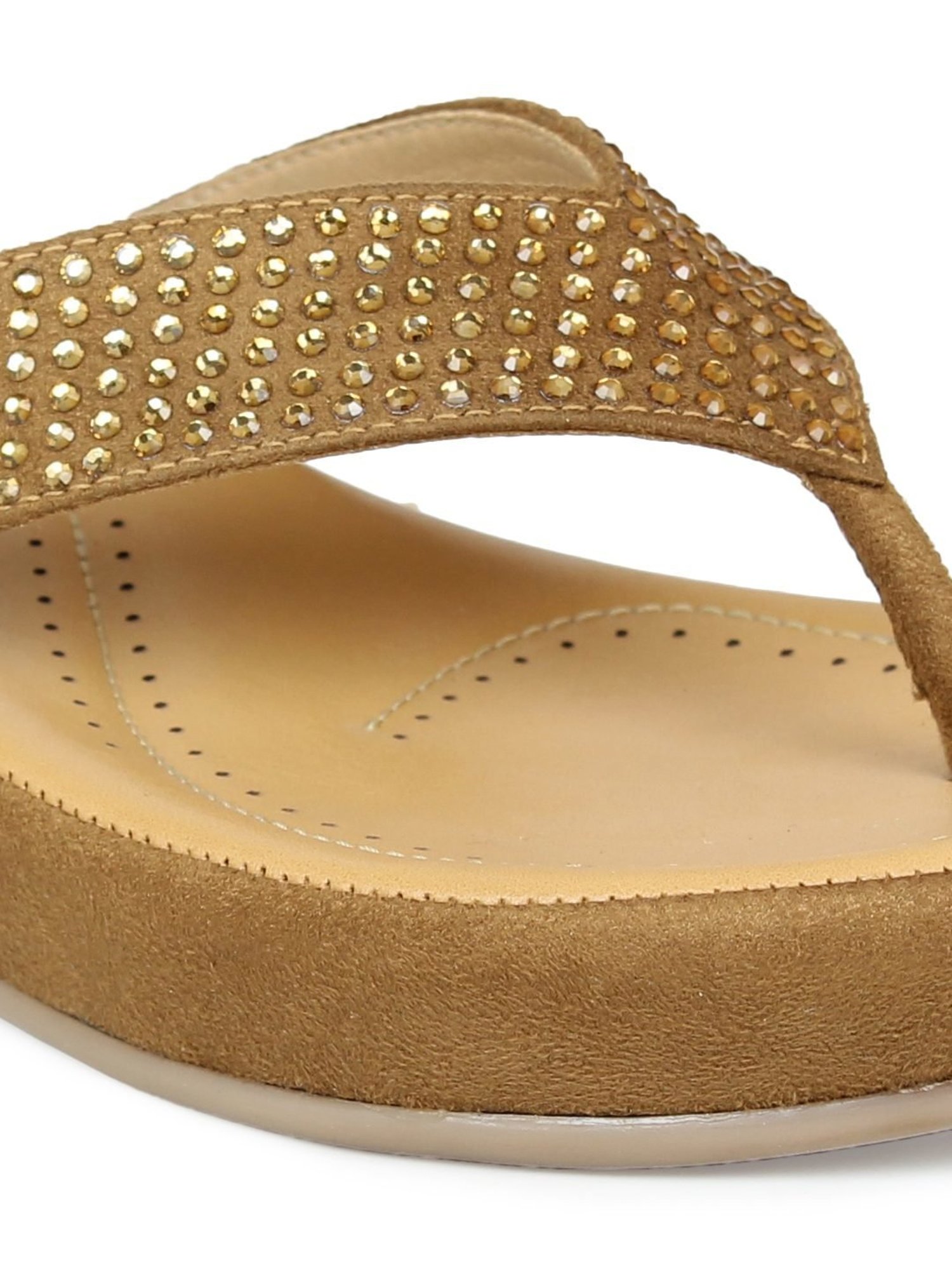 Inc.5 Women's Tan Thong Wedges