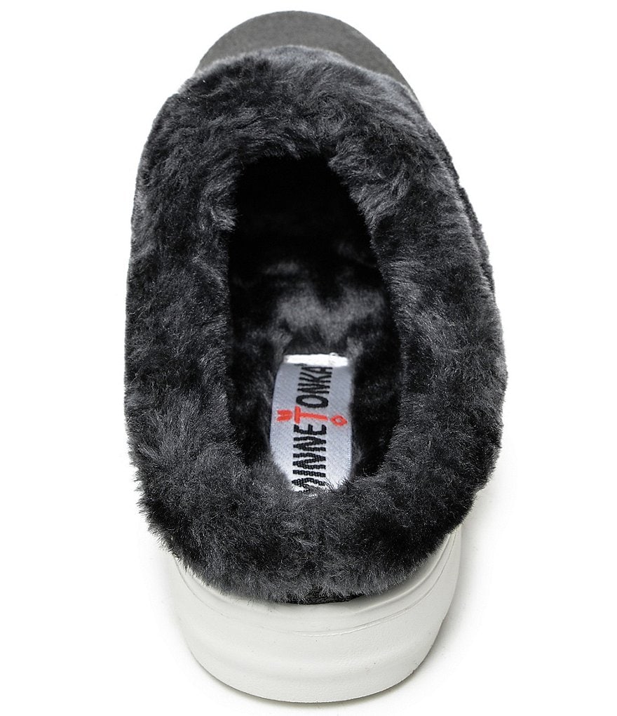 Minnetonka Women's Windy Faux Fur Slip-On Slippers