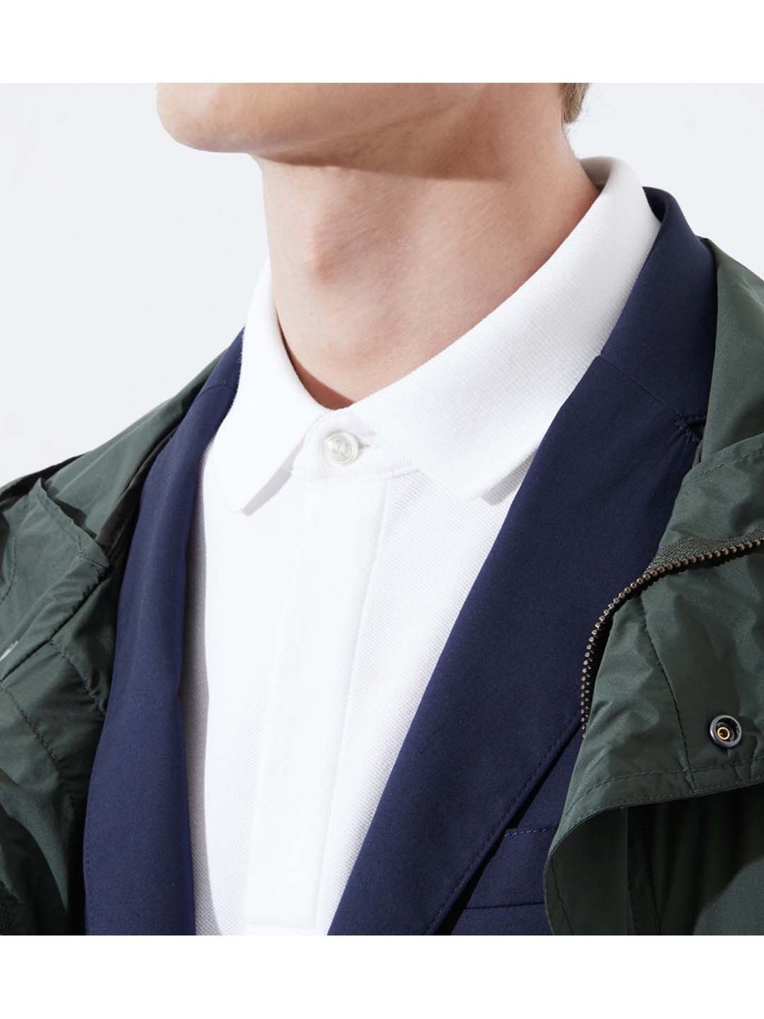 Lacoste White Regular Fit Paris Stretch Cotton Pique Polo T-Shirt