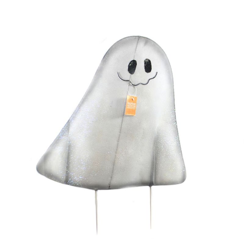 Halloween 19.5" Mesh Ghost Yard Stake Med Outside Decor  -  Decorative Garden Stakes