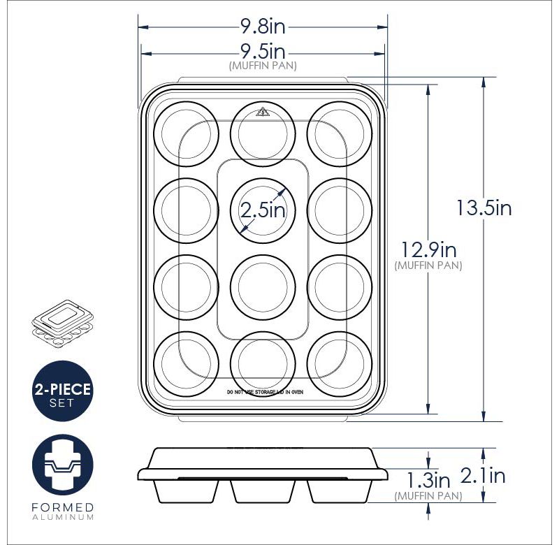 Kaiser Bakeware Steel Muffin Pan, 12 Cup