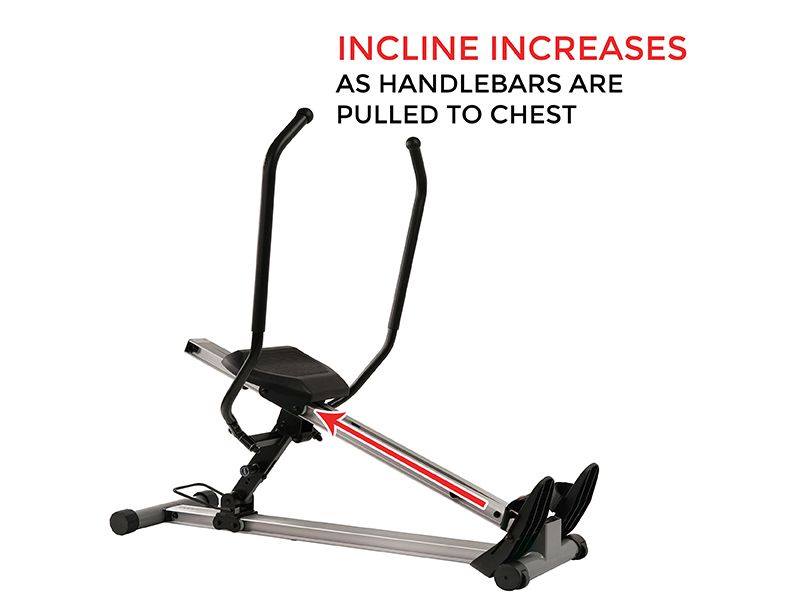 Sunny Health & Fitness Incline Slide Rower