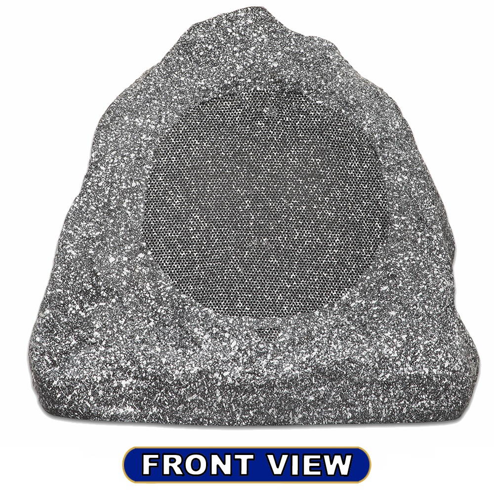 Theater Solutions 10R6G Outdoor Granite 6.5" Rock 10 Speaker Set for Deck Pool Spa Yard Garden