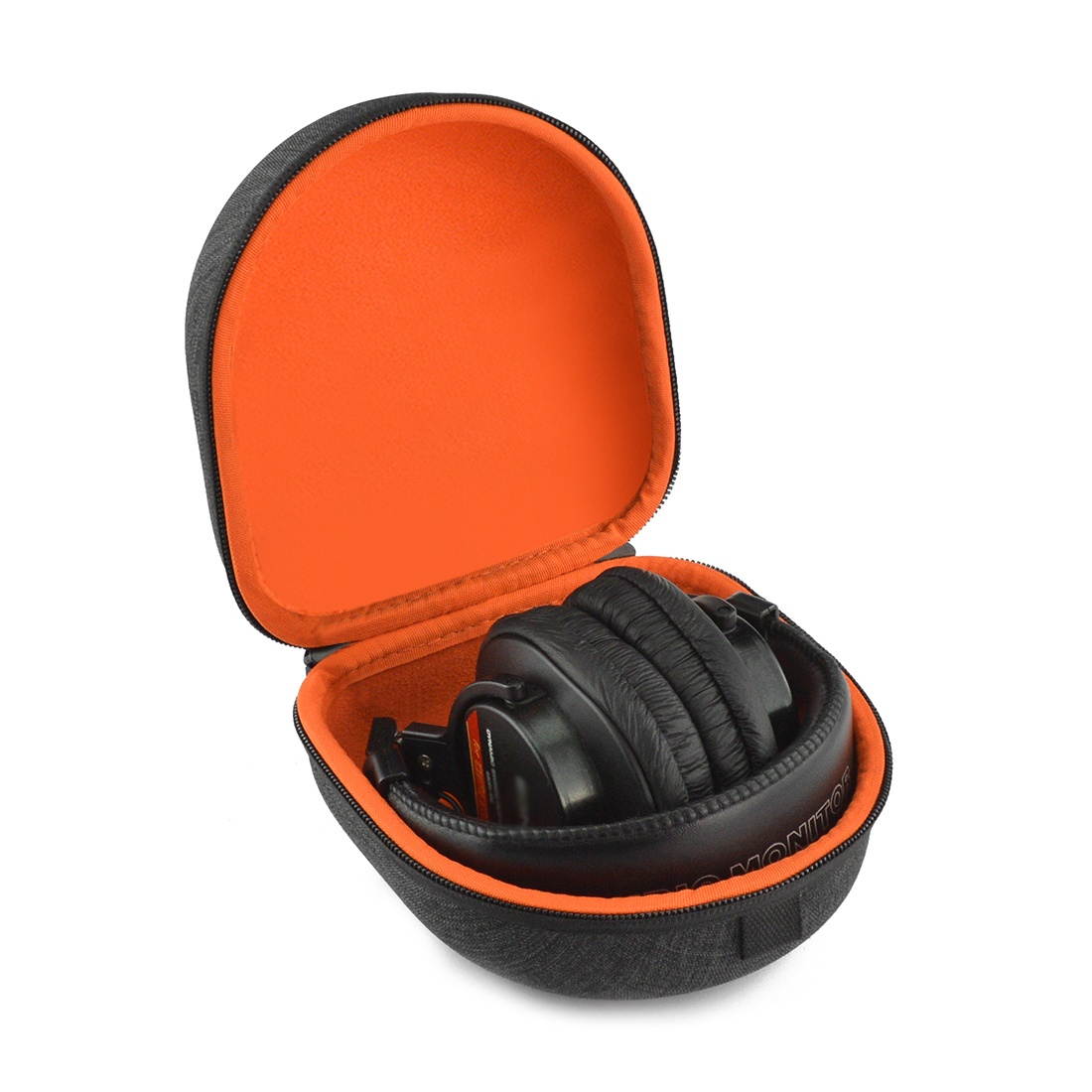 geekria ejb40 headphones carrying case for sony mdrv6, mdrv600, mdrv900hd, mdrv500, mdr7506 and more / hard shell headphone case / headset travel bag black fabric