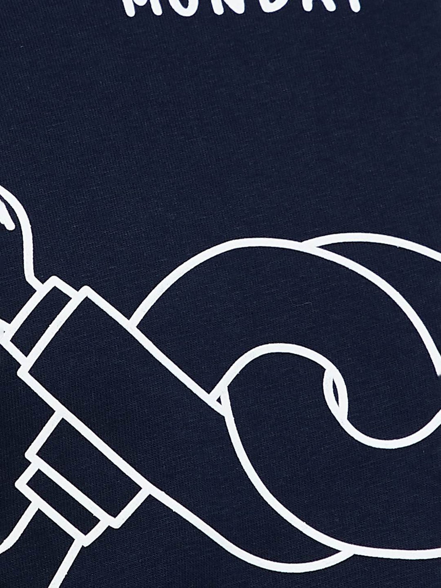 Forca Navy Cotton Regular Fit Printed T-Shirt