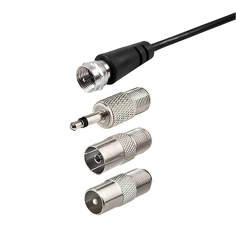 TV Antenna Digital TV Antenna Indoor Telescopic HD TV Antenna Replacement Portable Magnetic Base TV Antenna for HDTV ATSC Digital TV Converter Box TV Tuner Receiver F Type Plug 10 feet Cable