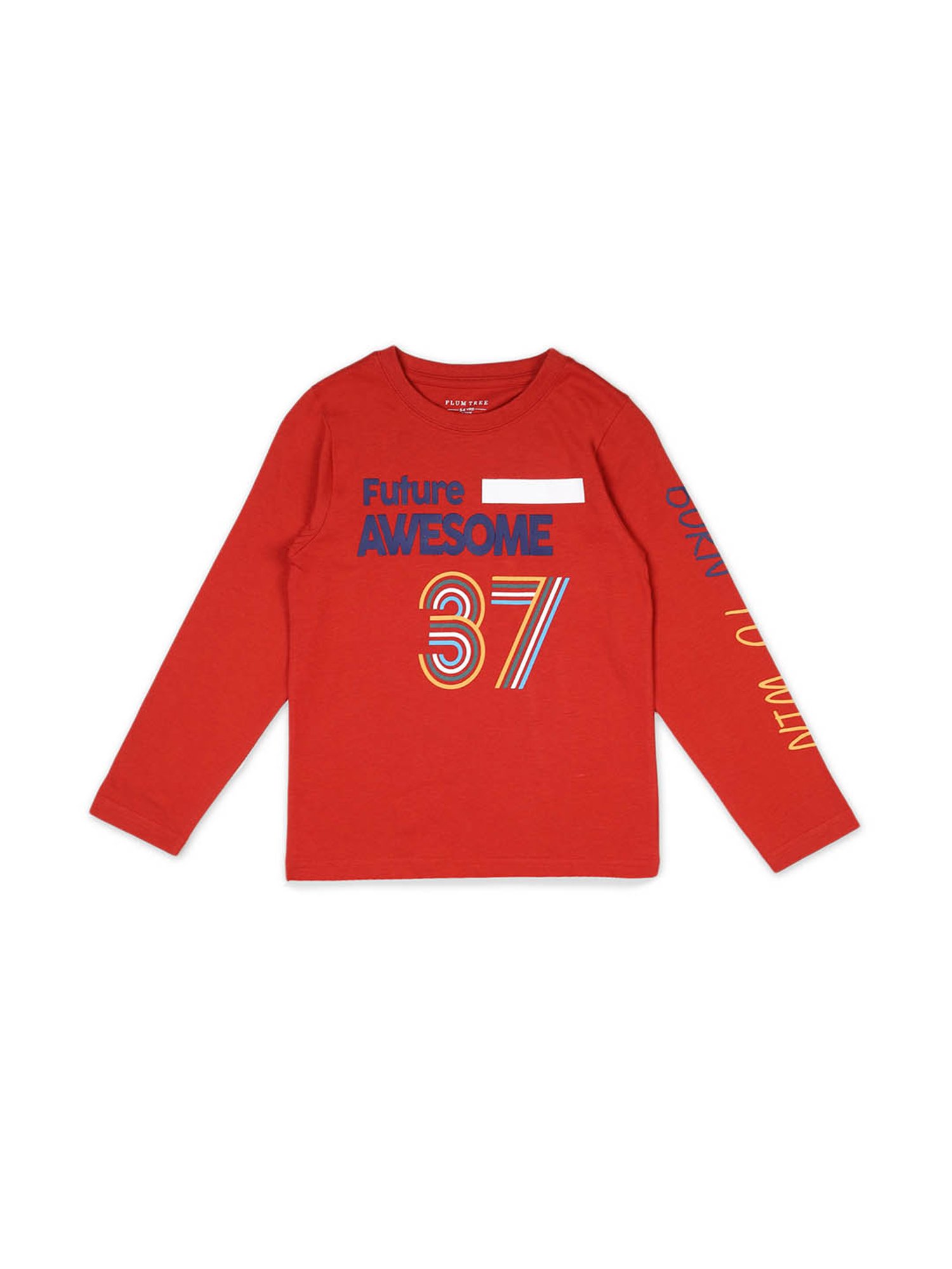 Plum Tree Kids Multicolor Printed T-Shirt (Pack Of 2)