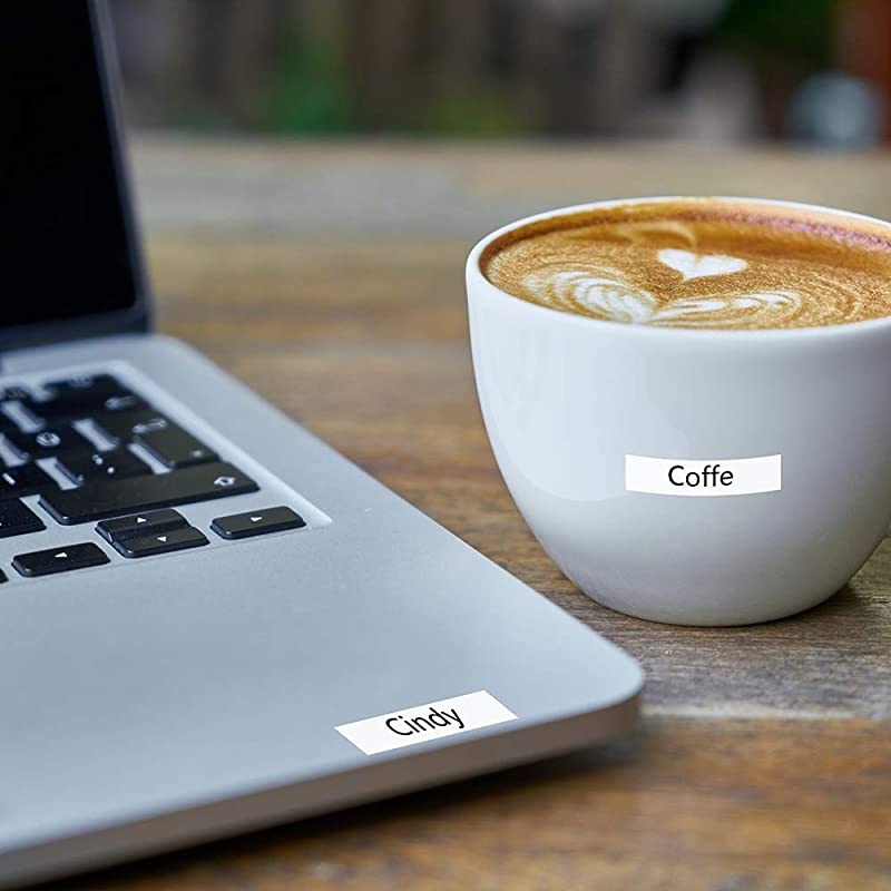 Compatible Label Tape Replacement for Dymo Letratag Labeling Refills 91330 10697 S0721510 Black on White SelfAdhesive Paper Tape for LetraTag LT100T LT100H QX50 12 Inch x 13 ft 6 Pack