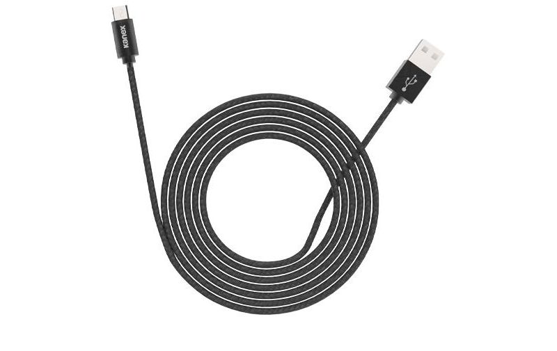 Kanex Premium Micro USB to USB-A DuraBraid Nylon Braided Cable 4 feet (1.2 Meter)-Black