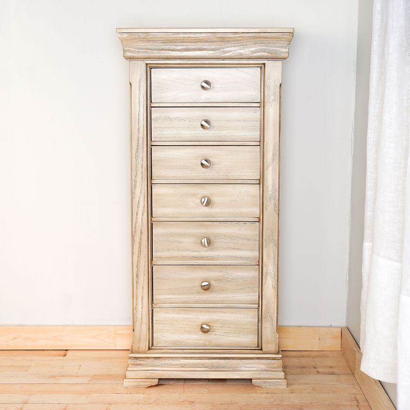 Haley Standing Jewelry Armoire Gray - Hives & Honey