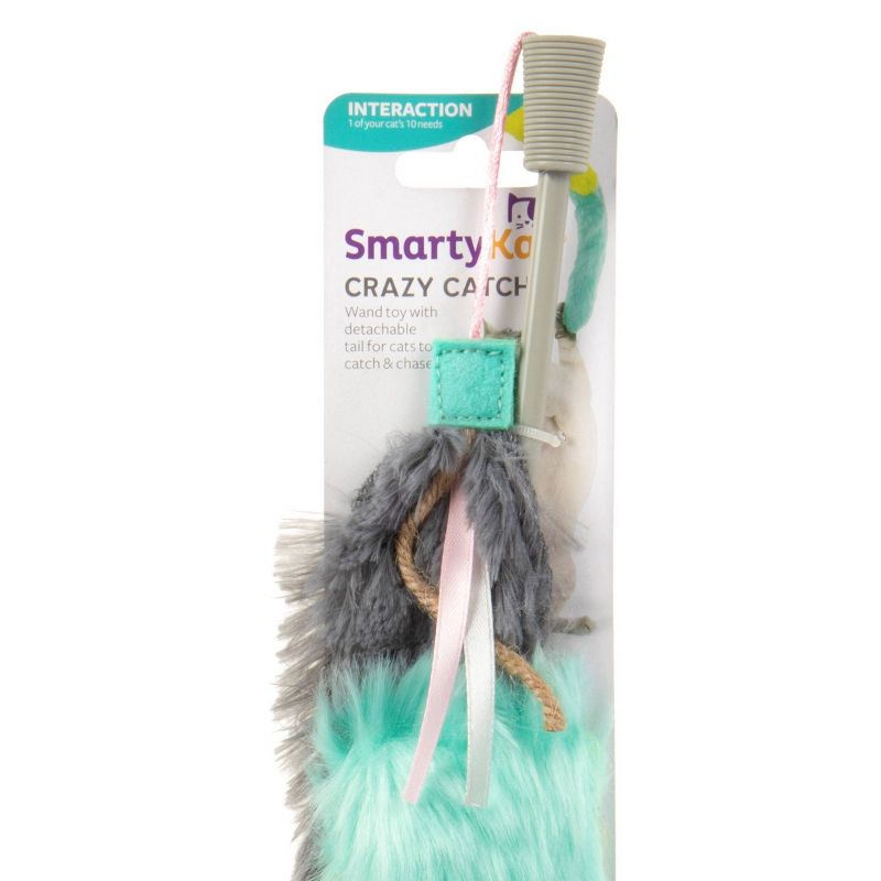 SmartyKat Crazy Catch Break Away Wand Cat Toy
