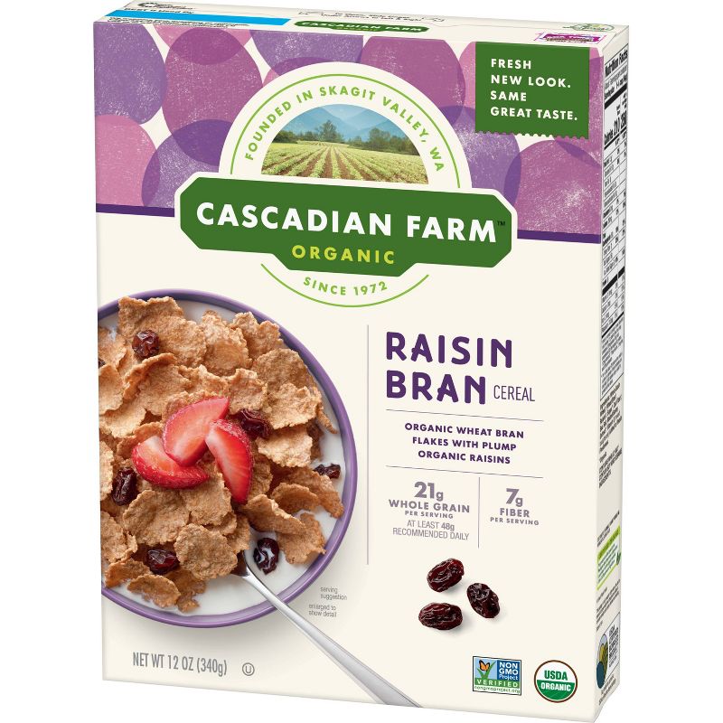 Cascadian Farm Raisin Bran Breakfast Cereal - 12oz