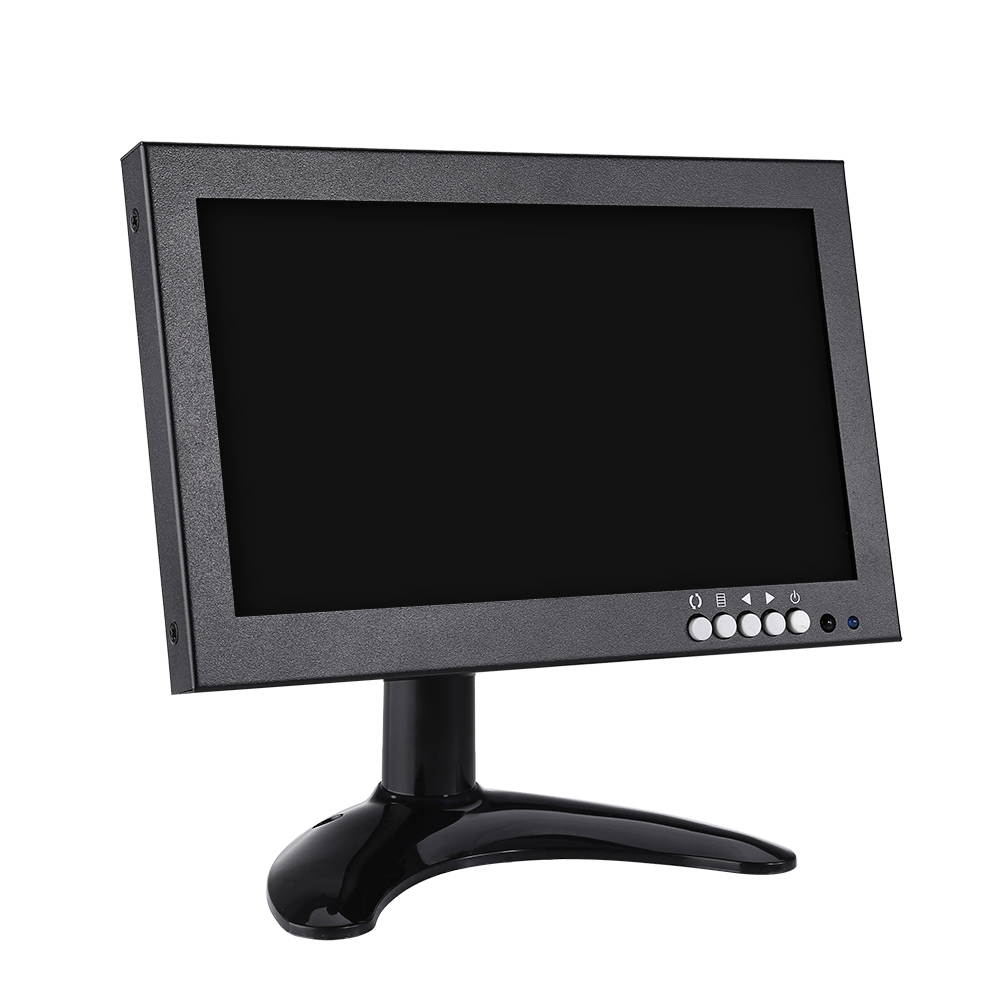 8" 16:9 HDMI Monitor, 1280X720 High-Resolution IPS Full View Display Screen Support HDMI/VGA/AV/BNC/SPEAK Input Built-in Speakers for PC TV CCTV Camera Security Raspberry pi Computer Drone Microscope