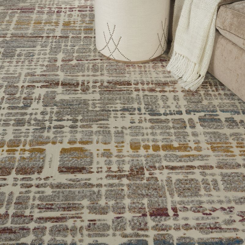 8'x10' Rectangle Loomed Area Rug Off-White - Nourison